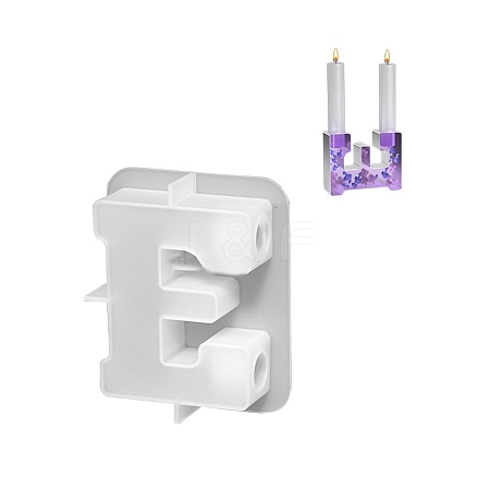 Letter Embossed Pillar DIY Candle Silicone PW-WG5DEFC-09-1