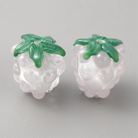 Handmade Lampwork Beads LAMP-WH0012-02A-1