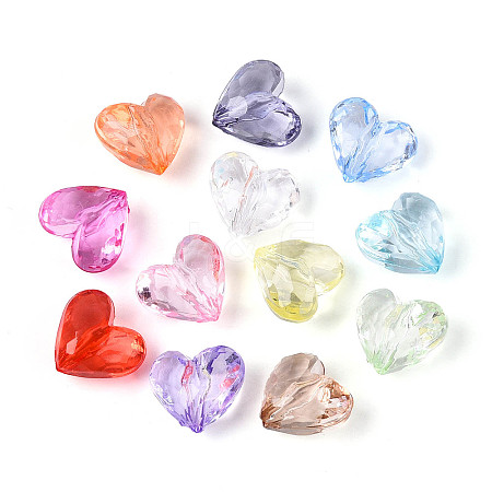 Transparent Acrylic Beads X-OACR-N150-38-1
