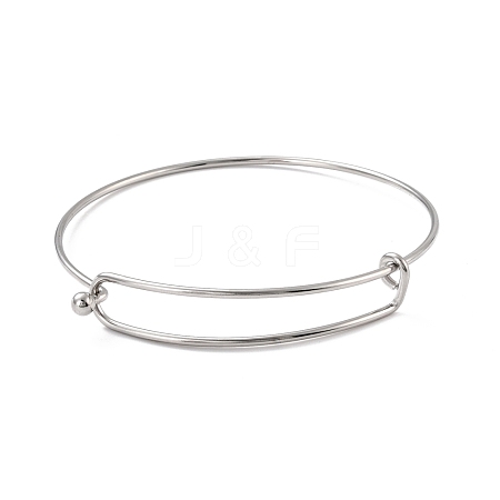 Non-Tarnish 304 Stainless Steel Expandable Bangle for Girl Women BJEW-C003-01P-1