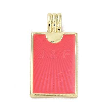 Real 18K Gold Plated Rack Plating Brass Enamel Pendants KK-M293-43G-02-1