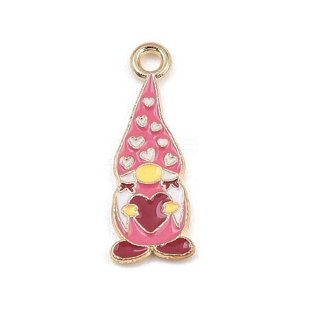 Valentine's Day Alloy Enamel Pendants ENAM-I084-01KCG-05-1