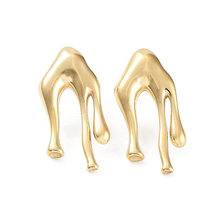 304 Stainless Steel Stud Earrings EJEW-P245-10G-1