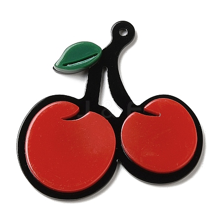 Opaque Acrylic Pendants LS-SACR-F009-01A-1