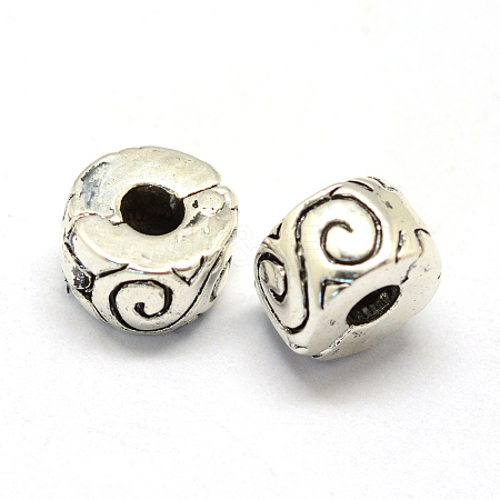 Alloy European Style Clasps LS-X-PDLC-R001-16AS-1