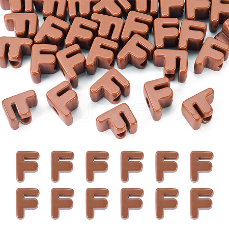 Opaque Acrylic European Beads OACR-TAC0019-006F-1