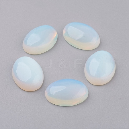 Opalite Flat Back Cabochons X-G-G741-13x18mm-22-1