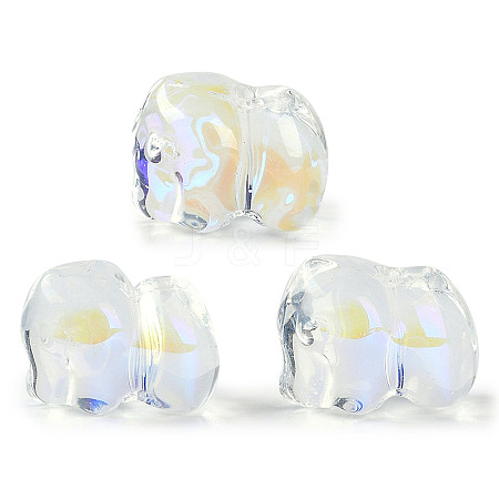 Spray Painted Glass Beads GLAA-Z007-04A-1