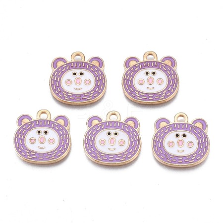 Alloy Enamel Pendants ENAM-N054-74B-1