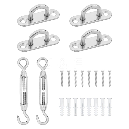 4 Sets 304 Stainless Steel Ceiling Hook Ring Hooks STAS-GA0001-07-1