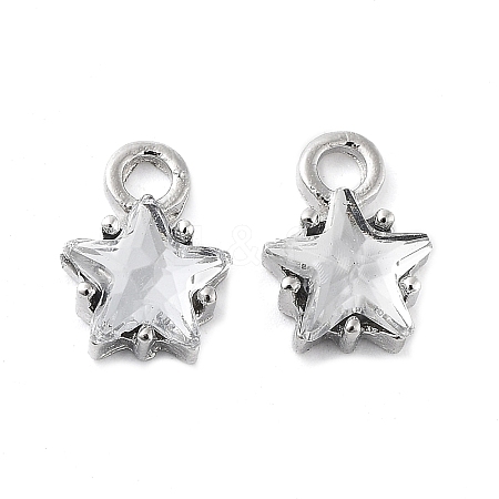 Alloy with Rhinestone Pendants FIND-B028-05P-1