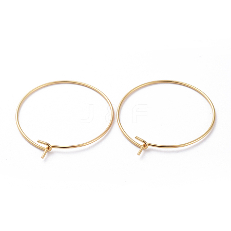 316 Surgical Stainless Steel Hoop Earring Findings LS-X-STAS-J025-01C-G-1