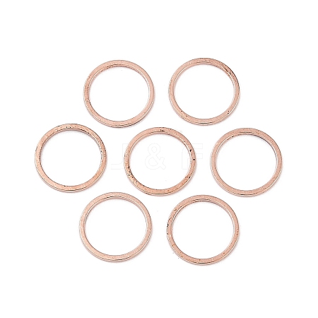 Rack Plating Brass Linking Rings X-KK-P286-01B-RG-1