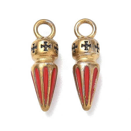 304 Stainless Steel Enamel Pendants STAS-K330-20G-1