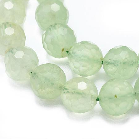 Natural Prehnite Beads Strands G-G457-4mm-03F-1