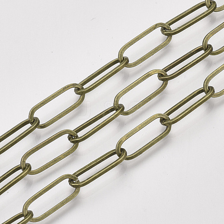 Unwelded Iron Paperclip Chains CH-S125-02A-AB-1