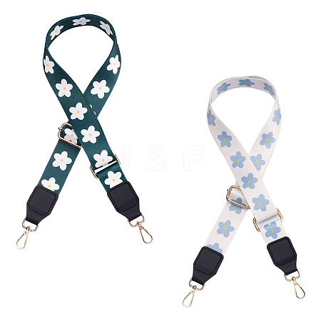 2Pcs Adjustable Polyester Bag Handles AJEW-GN0001-02-1