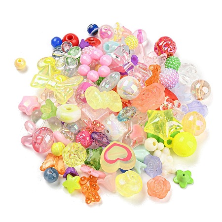 Opaque & Transparent Acrylic Beads X-MACR-M035-08-1