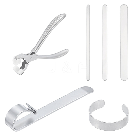 Carbon Alloy Bangle Size Adjuster Pliers AJEW-WH0481-641-1