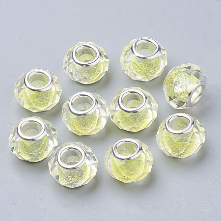 Glass European Beads GPDL-T002-01R-1