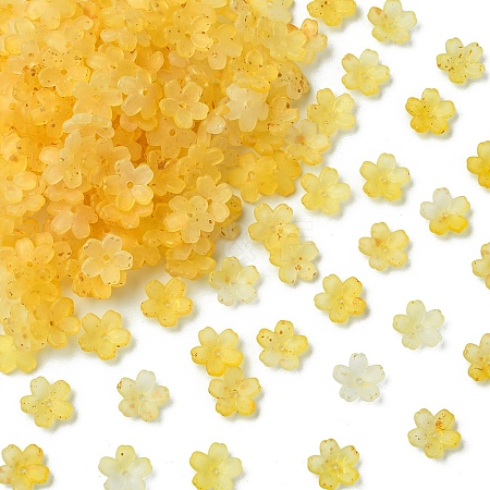 93G Frosted Acrylic Bead Caps FACR-YW0001-10B-1