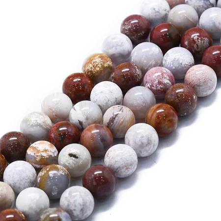 Natural Ocean Jasper Beads Strands G-P457-C03-06-1