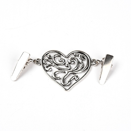 Vintage Alloy Sweater Clips JEWB-WH0009-89AS-1