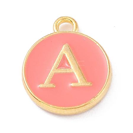 Golden Plated Alloy Enamel Charms ENAM-Q437-11A-1