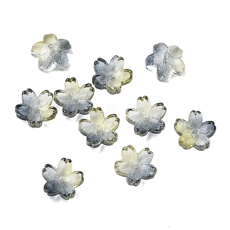 Dyed & Heated Glass Bead Caps GLAA-Z019-03H-1