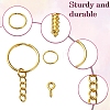 Iron Split Key Rings & Open Jump Rings & Screw Eye Pin Peg Bails Kits DIY-YW0009-10-4