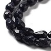 Synthetic Blue Goldstone Beads Strands G-P520-B24-01-4