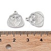 Rhodium Plated 925 Sterling Silver Charms STER-C003-15P-3