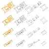 16Pcs 4 Styles 2 Colors Eco-Friendly Brass Watch Band Clasps KK-FH0007-35-1