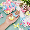 72Pcs 18 Style Fabric & Sequin Ornament  Accessories DIY-AR0002-23-3