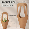 20Pcs Kraft Paper Hand-held Bouquet Bag CARB-GF0001-02-2
