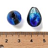 Gradient Color & Luminous Handmade Silver Foil Lampwork Beads LAMP-I028-07A-5