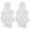 Flower Gauze & Sequin Embroidery Ornament Accessories DIY-WH0430-464B-1
