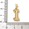 304 Stainless Steel Micro Pave Clear Cubic Zirconia Pendants CU-CBA703A-05G-I-3