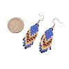 Bohemian Glass Seed Beads Dangle Earrings EJEW-MZ00338-01-3