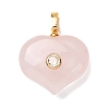 Natural Rose Quartz Pendants G-B188-02G-04-1