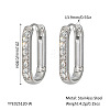 Elegant Stainless Steel Oval Hoop Earrings UE0817-6-1