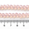 Baking Paint Transparent Glass Beads Strands DGLA-A034-J6MM-D04-4