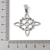 Non-Tarnish Hollow Out 201 Stainless Steel Pendants LS-STAS-G330-01B-P-3