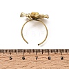 304 Stainless Steel Micro Pave Cubic Zirconia Cuff Open Rings for Women RJEW-A103-01G-01-3
