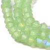 Imitation Jade Electroplate Glass Beads Strands LS-EGLA-A039-J6mm-L01-3