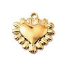 304 Stainless Steel Pendants STAS-H482-03G-1