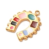 304 Stainless Steel Enamel Pendants SA-CBA46B2-05G-2