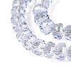 Electroplate Transparent Glass Beads Strands EGLA-N022-05B-C11-3