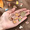 15Pcs 15 Styles Thanksgiving Day Alloy Enamel Pendants FIND-YW0005-79-5