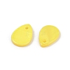 Spray Painted Natural Freshwater Shell Teardrop Charms SHEL-K006-47C-2